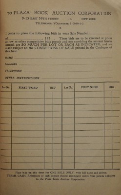 [Редчайший каталог аукциона по продаже книг (785 лотов) из Императорских библиотек и личных библиотек...]